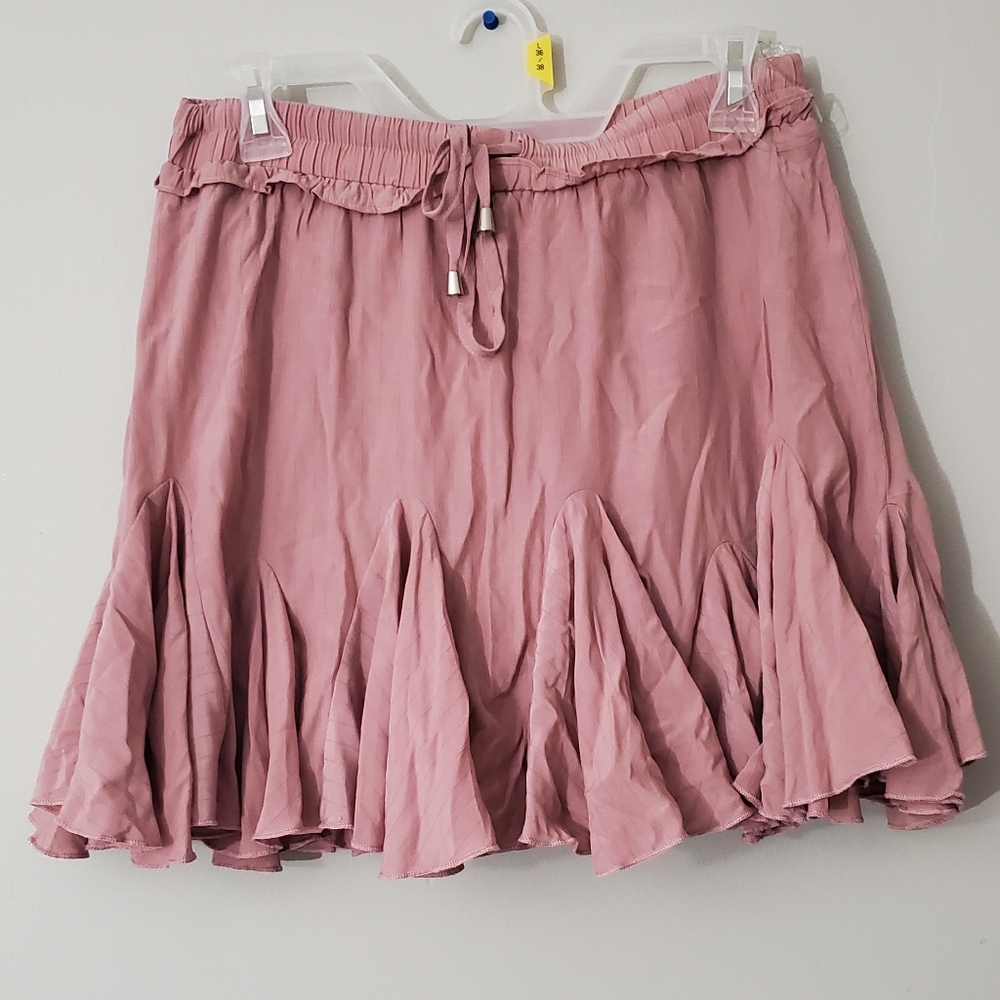 Pink Ruffle Skort Size Large